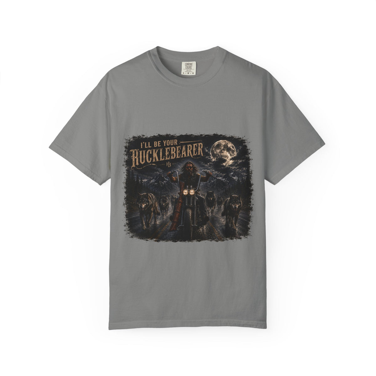 Front Print -Hucklebearer "Ride With the Wolves" T-Shirt