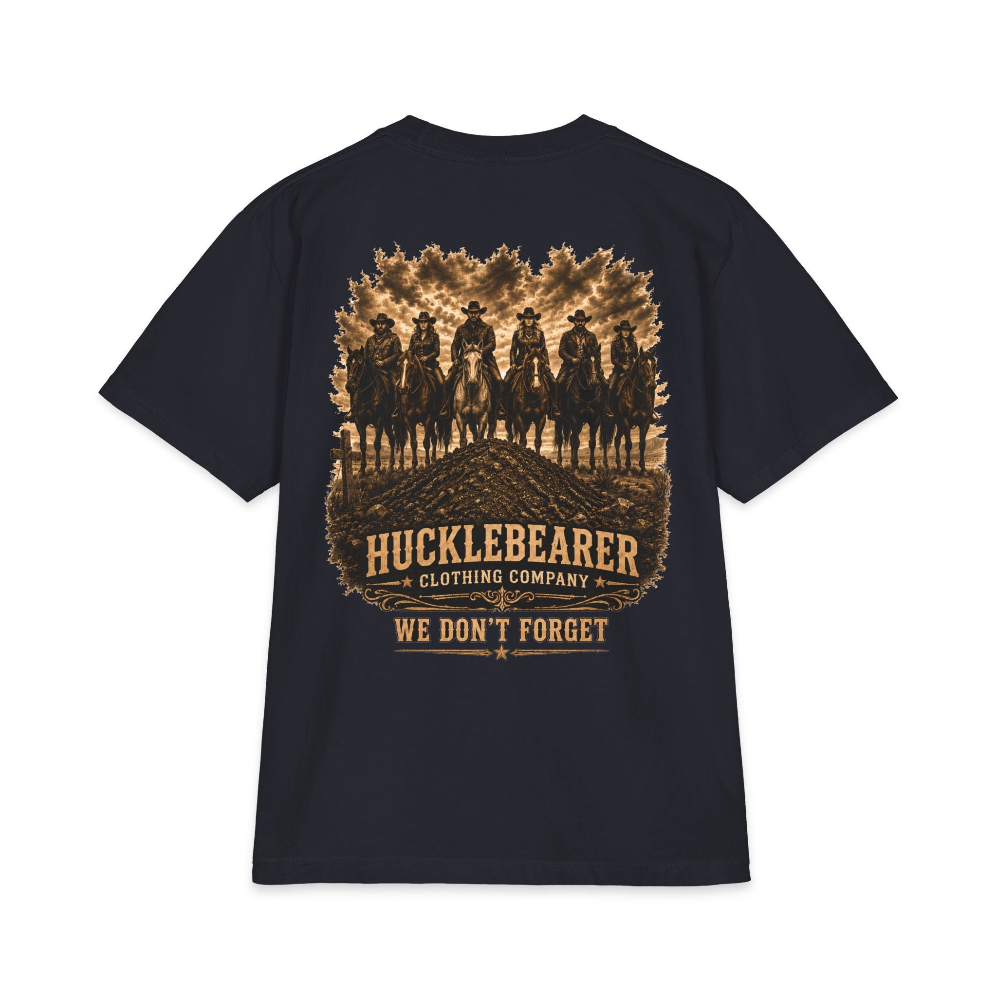 Hucklebearer 'We Don't Forget' Western Cowboy T-Shirt