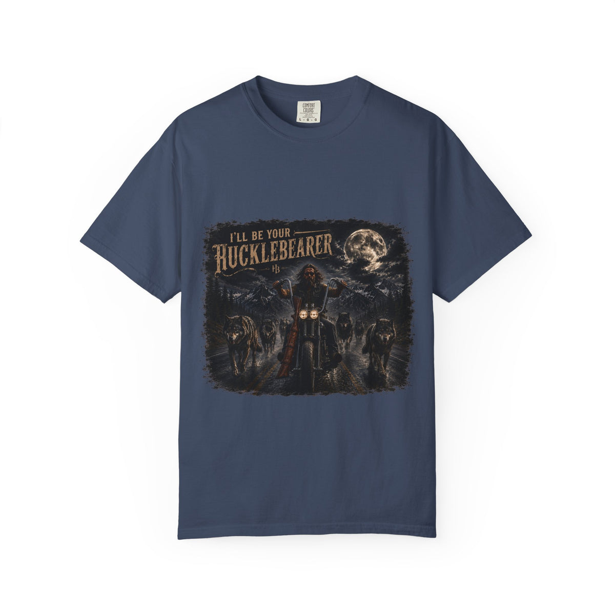 Front Print -Hucklebearer "Ride With the Wolves" T-Shirt