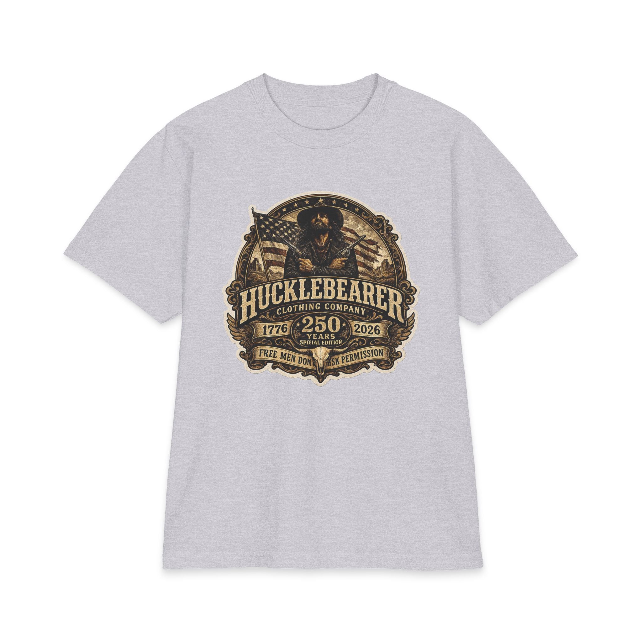 HuckleBearer "250th Anniversary" Patriotic Graphic T-Shirt