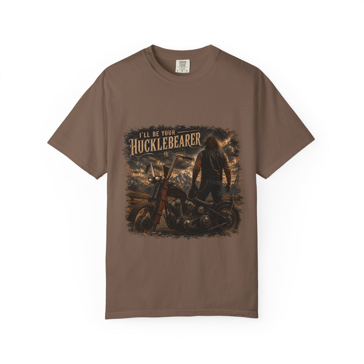 Front Print - Hucklebearer — “I’ll Be Your HucklebeareR” Biker T‑Shirt