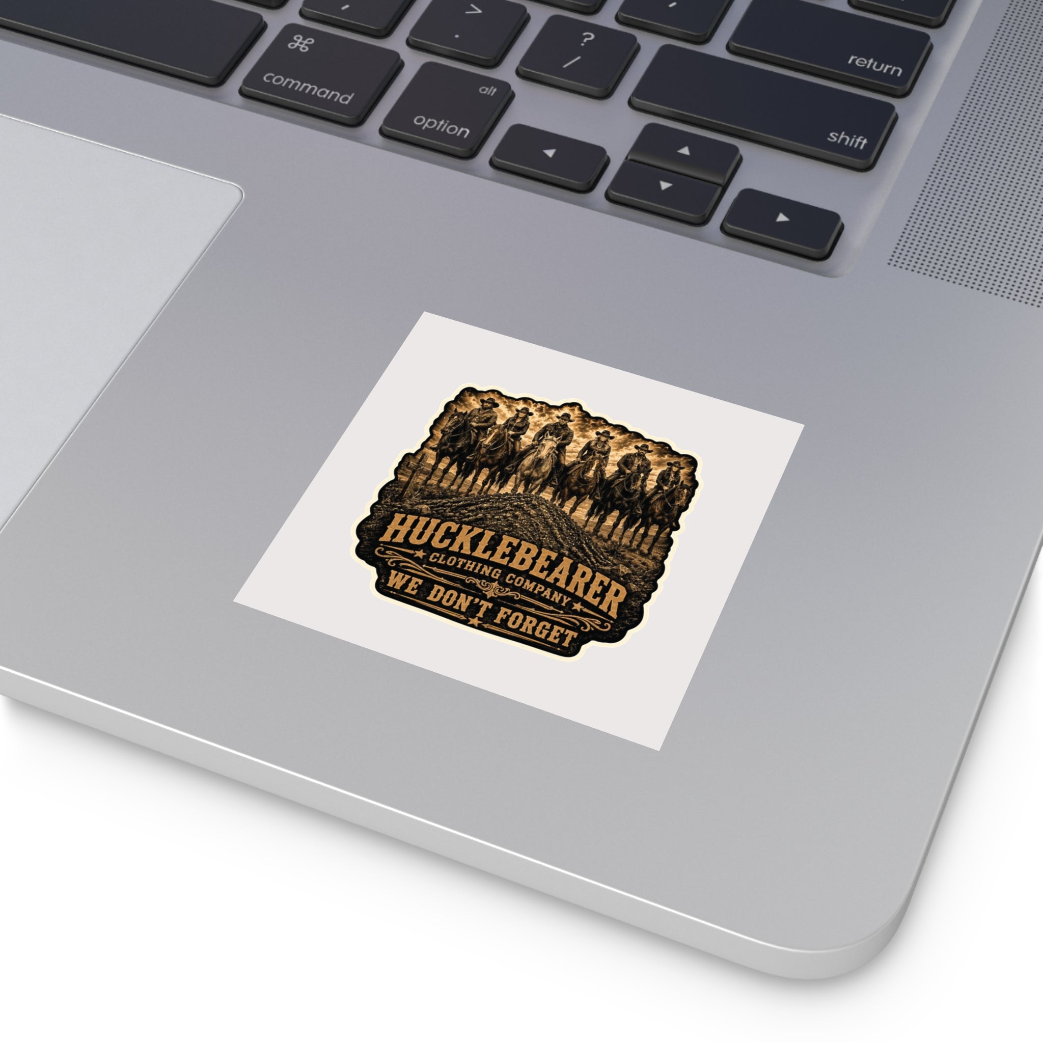 Hucklebearer 'We Don’t Forget' Cowboy Sticker
