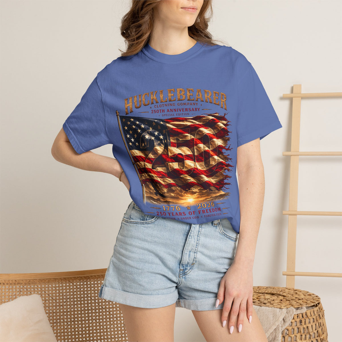 Copy of Hucklebearer "250th Anniversary" American Flag T-Shirt