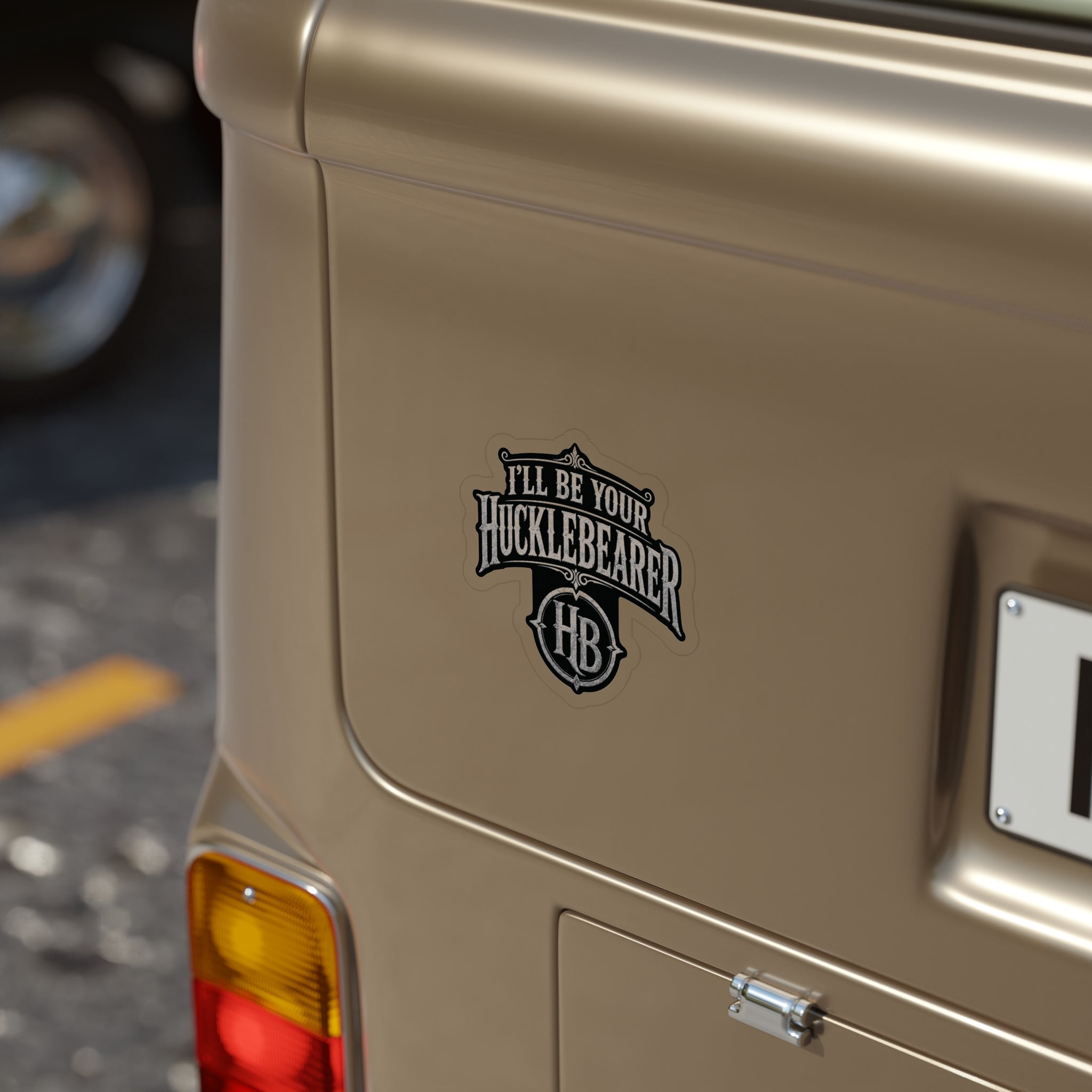 Hucklebearer Vintage Badge Silver Sticker