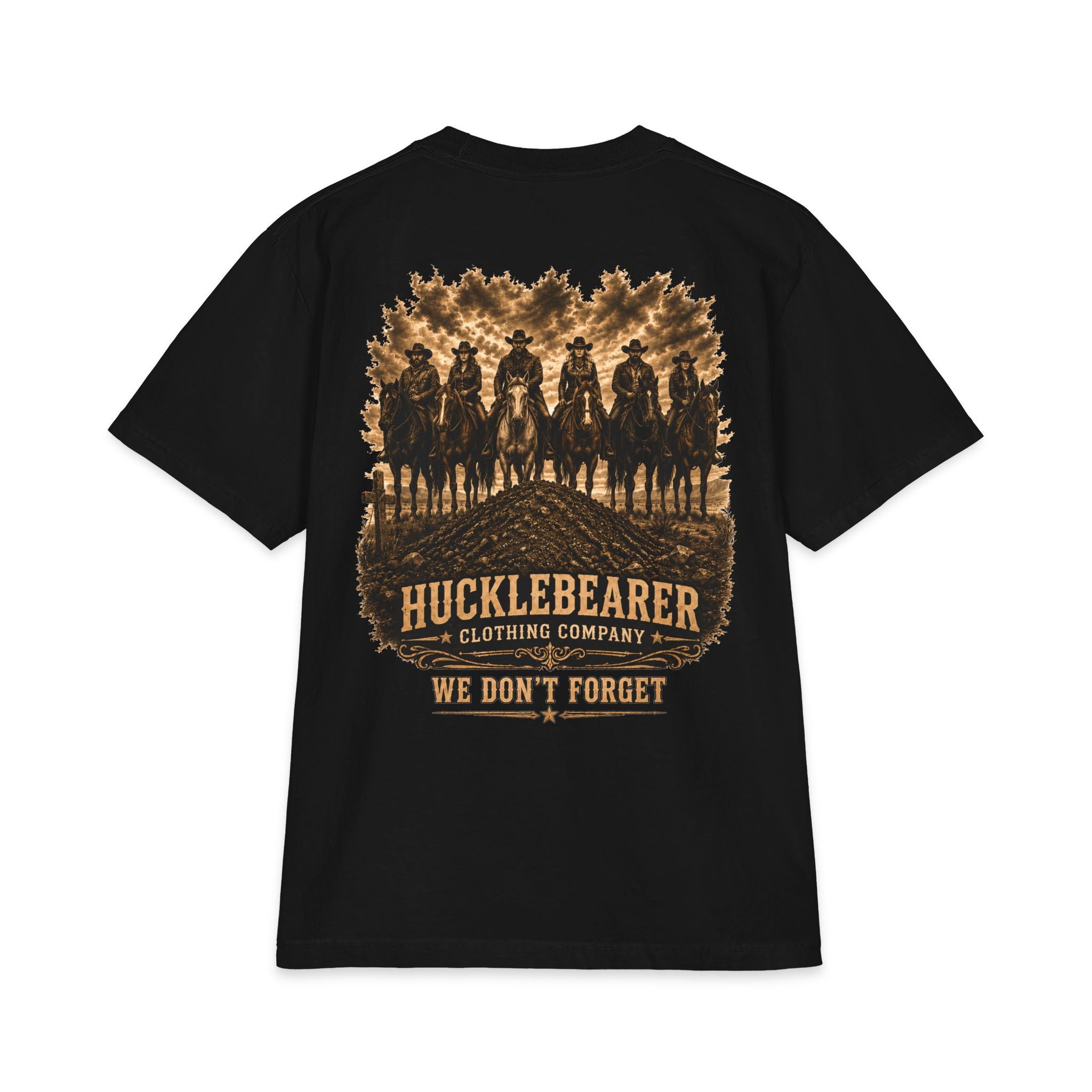 Hucklebearer 'We Don't Forget' Western Cowboy T-Shirt