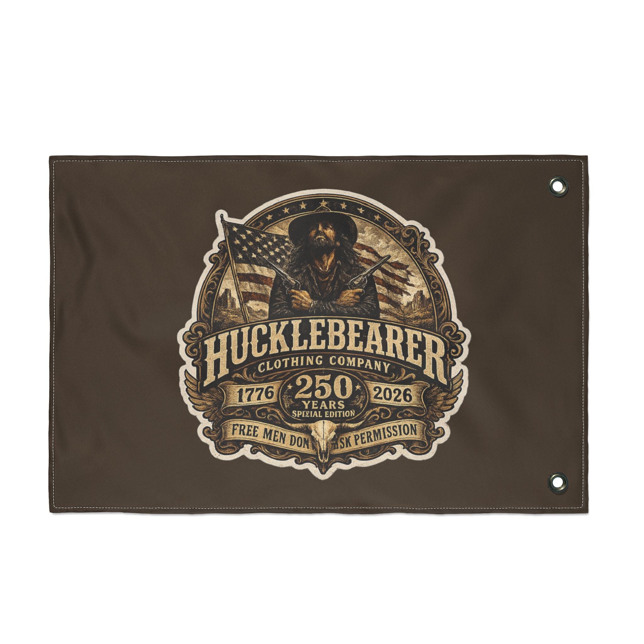 HuckleBearer 250th Anniversary Patriotic Double-Sided Flag