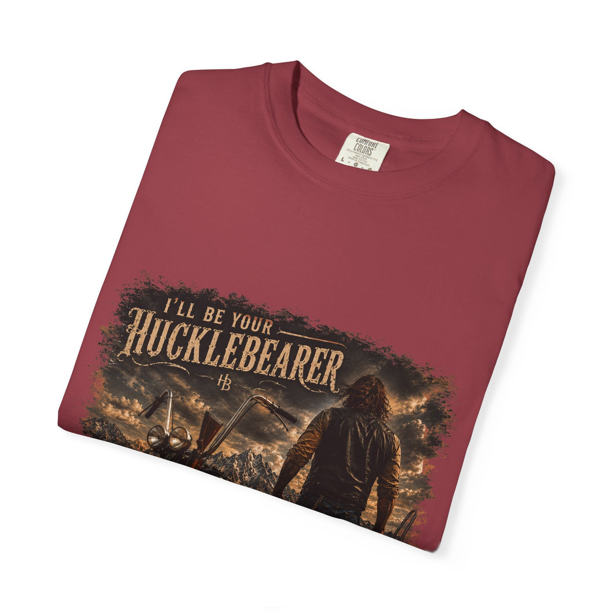 Front Print - Hucklebearer — “I’ll Be Your HucklebeareR” Biker T‑Shirt