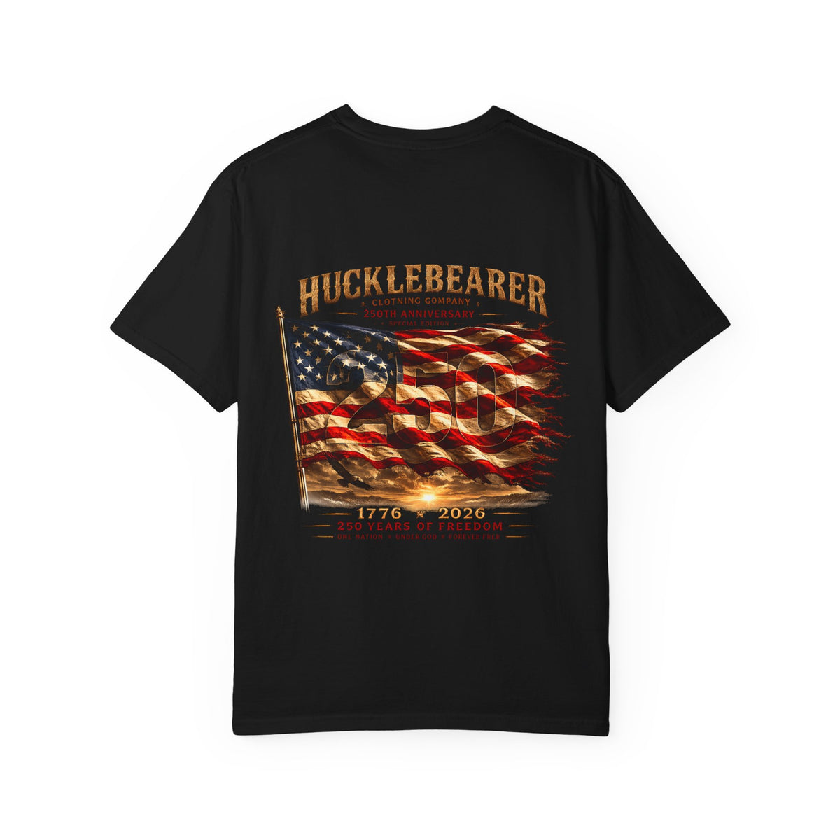 Hucklebearer 250th Anniversary Flag T-Shirt
