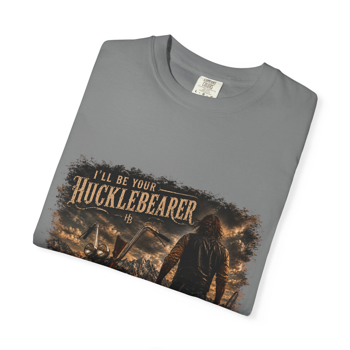 Front Print - Hucklebearer — “I’ll Be Your HucklebeareR” Biker T‑Shirt