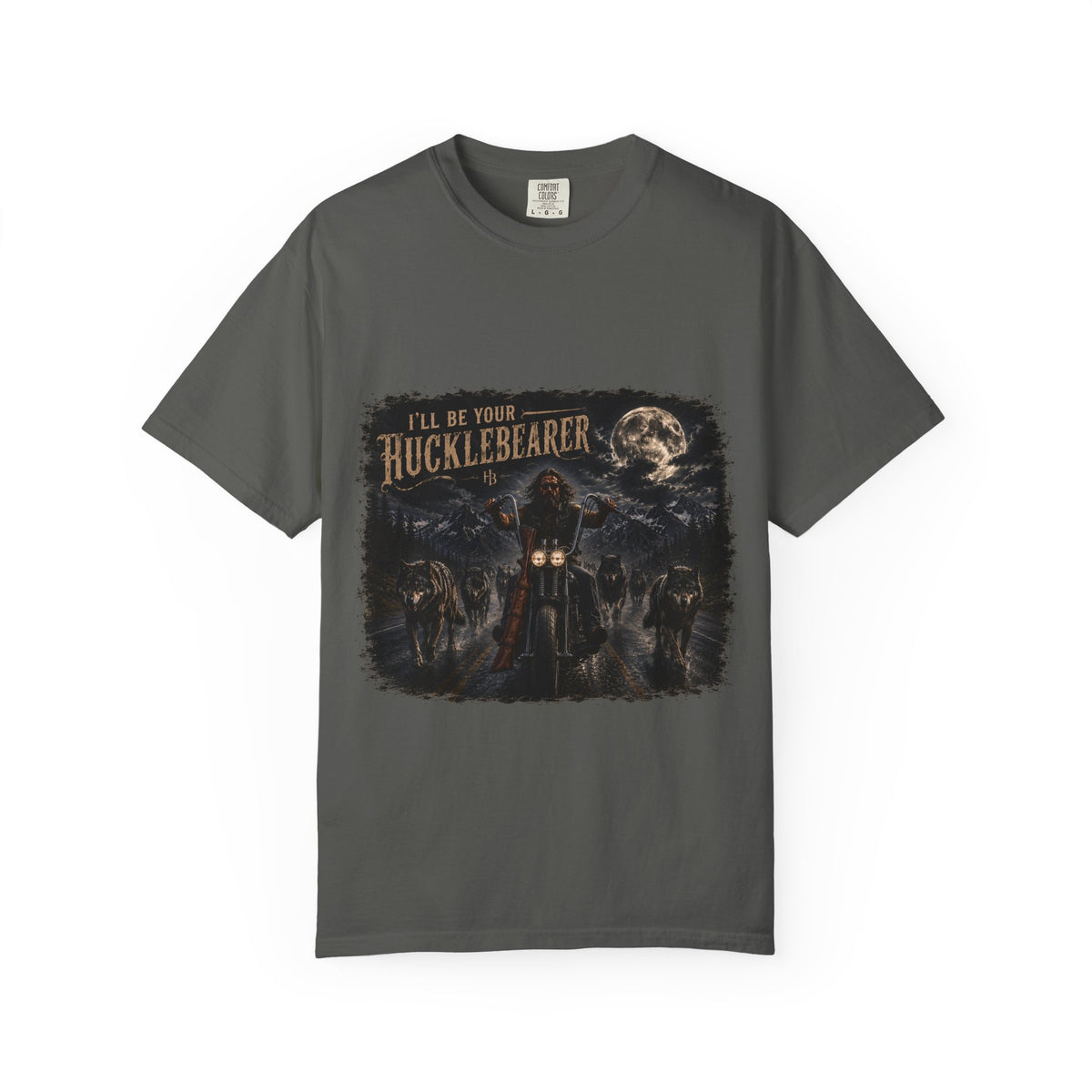 Front Print -Hucklebearer "Ride With the Wolves" T-Shirt