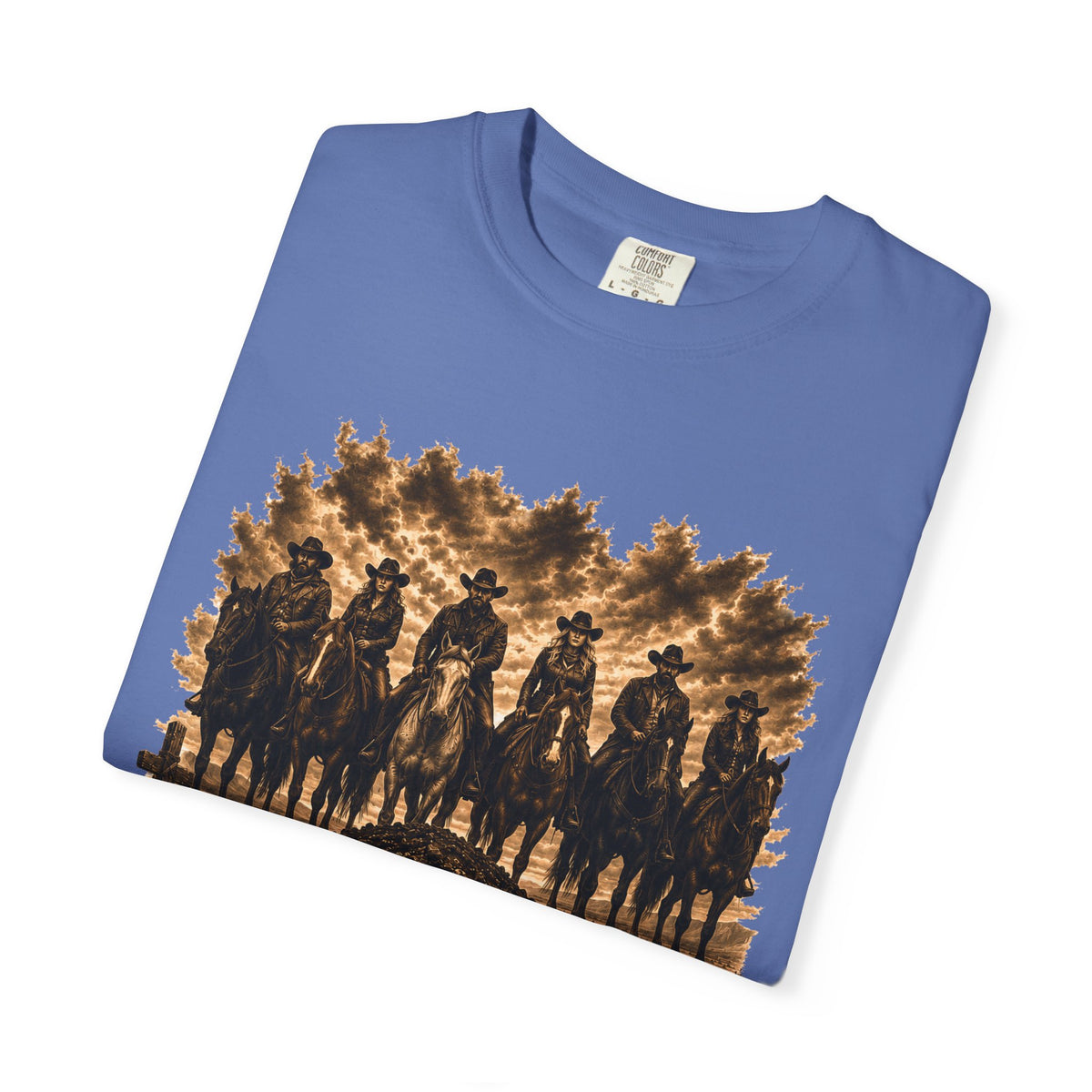 Front Print - Hucklebearer 'We Don't Forget' Western Cowboy T-Shirt