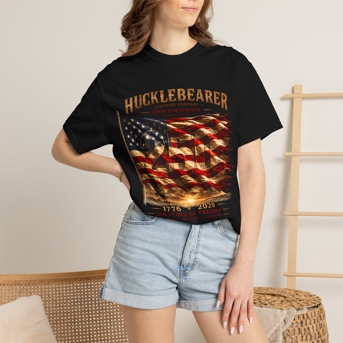 Copy of Hucklebearer "250th Anniversary" American Flag T-Shirt