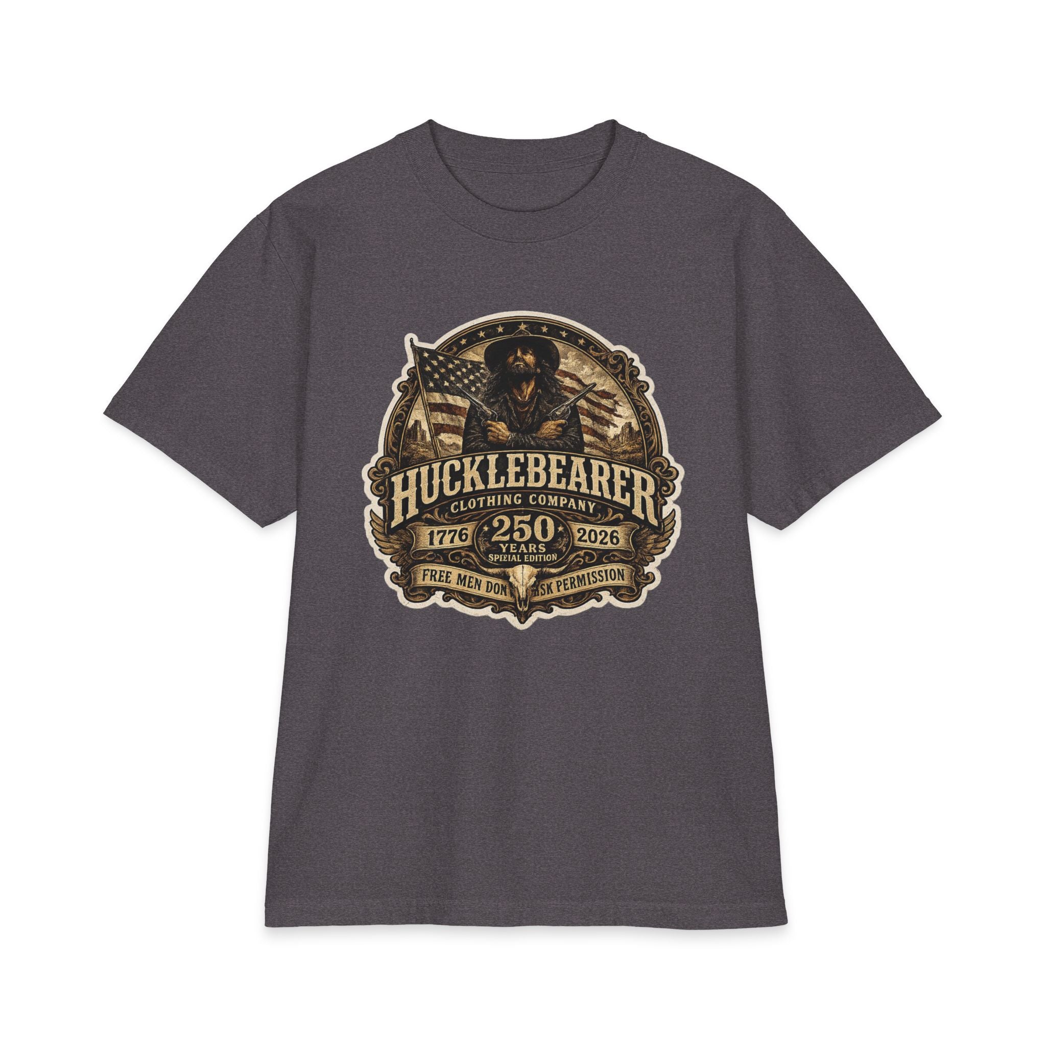 HuckleBearer "250th Anniversary" Patriotic Graphic T-Shirt
