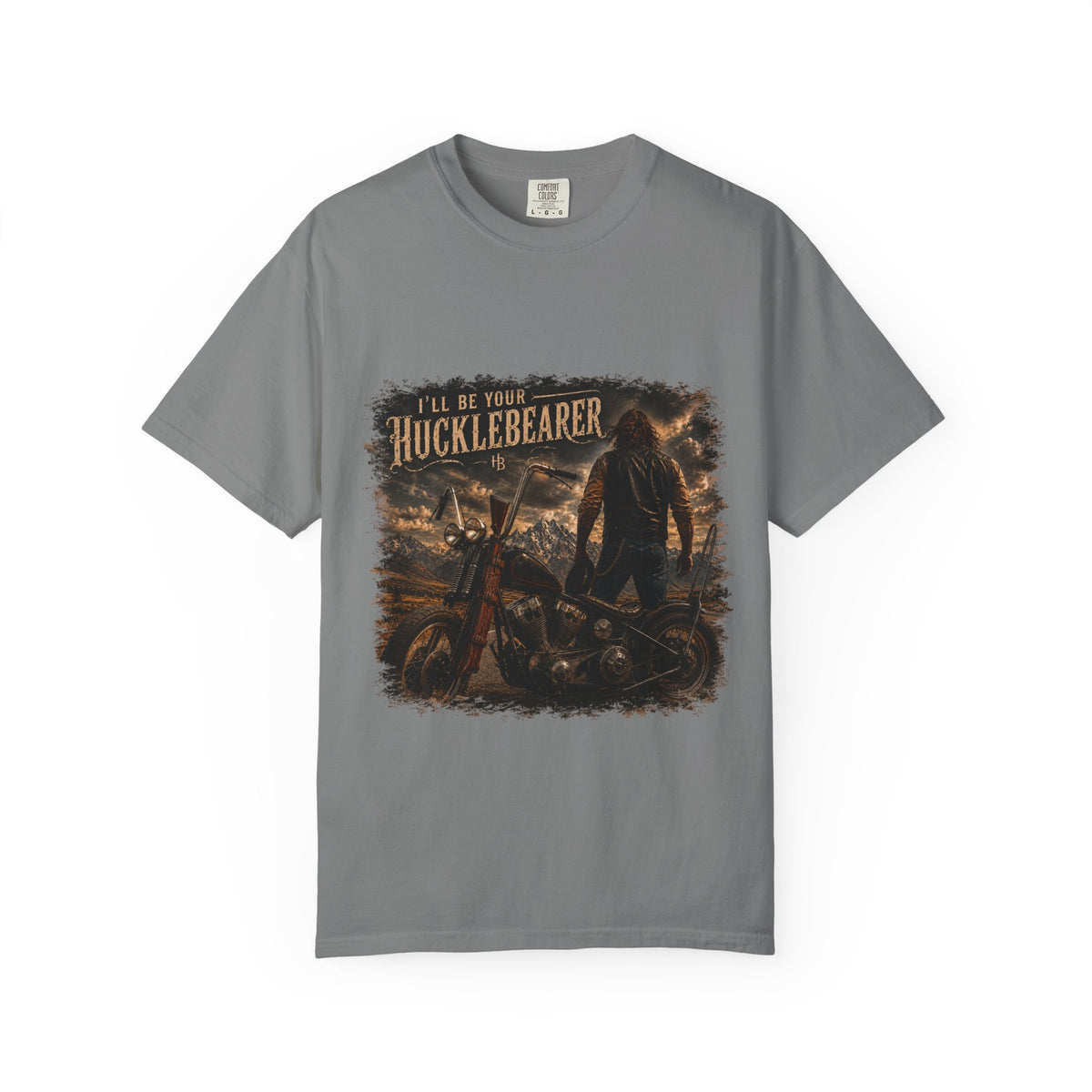 Front Print - Hucklebearer — “I’ll Be Your HucklebeareR” Biker T‑Shirt