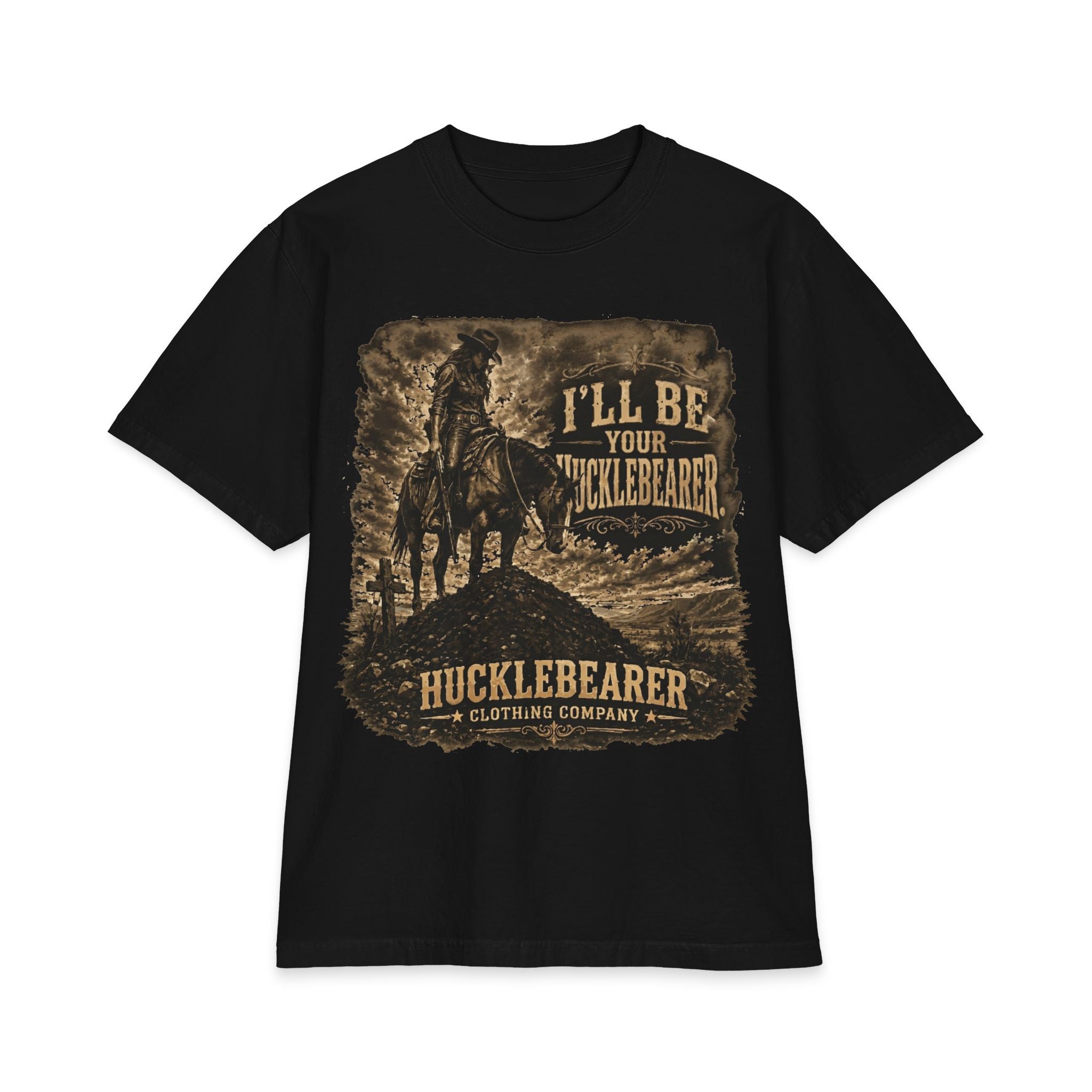 Hucklebearer Cowgirl — "I'll Be Your HucklebeareR" Vintage Western T‑Shirt