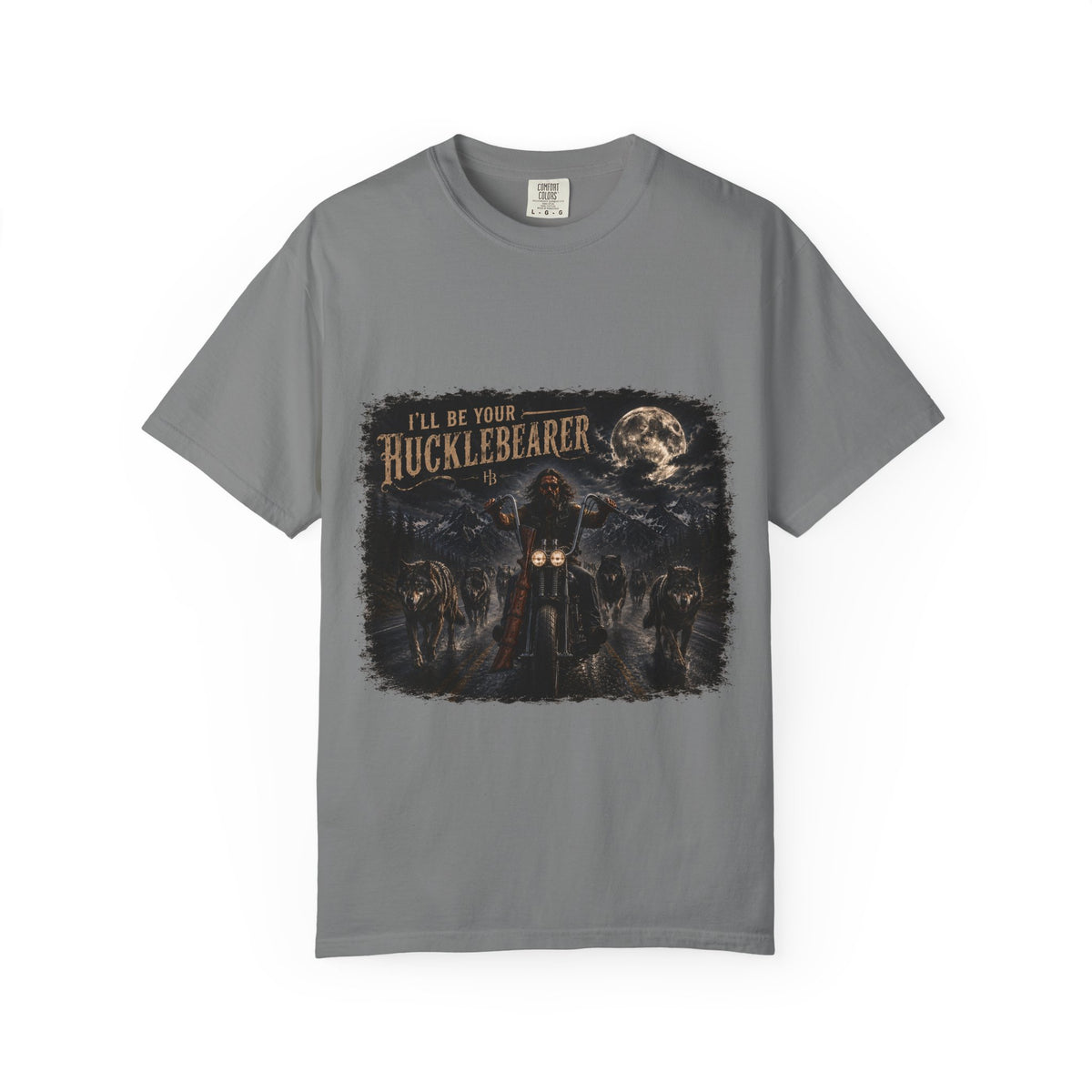 Front Print -Hucklebearer "Ride With the Wolves" T-Shirt