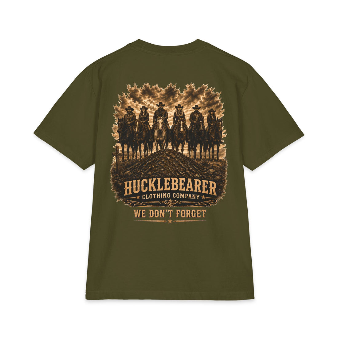 Hucklebearer 'We Don't Forget' Western Cowboy T-Shirt
