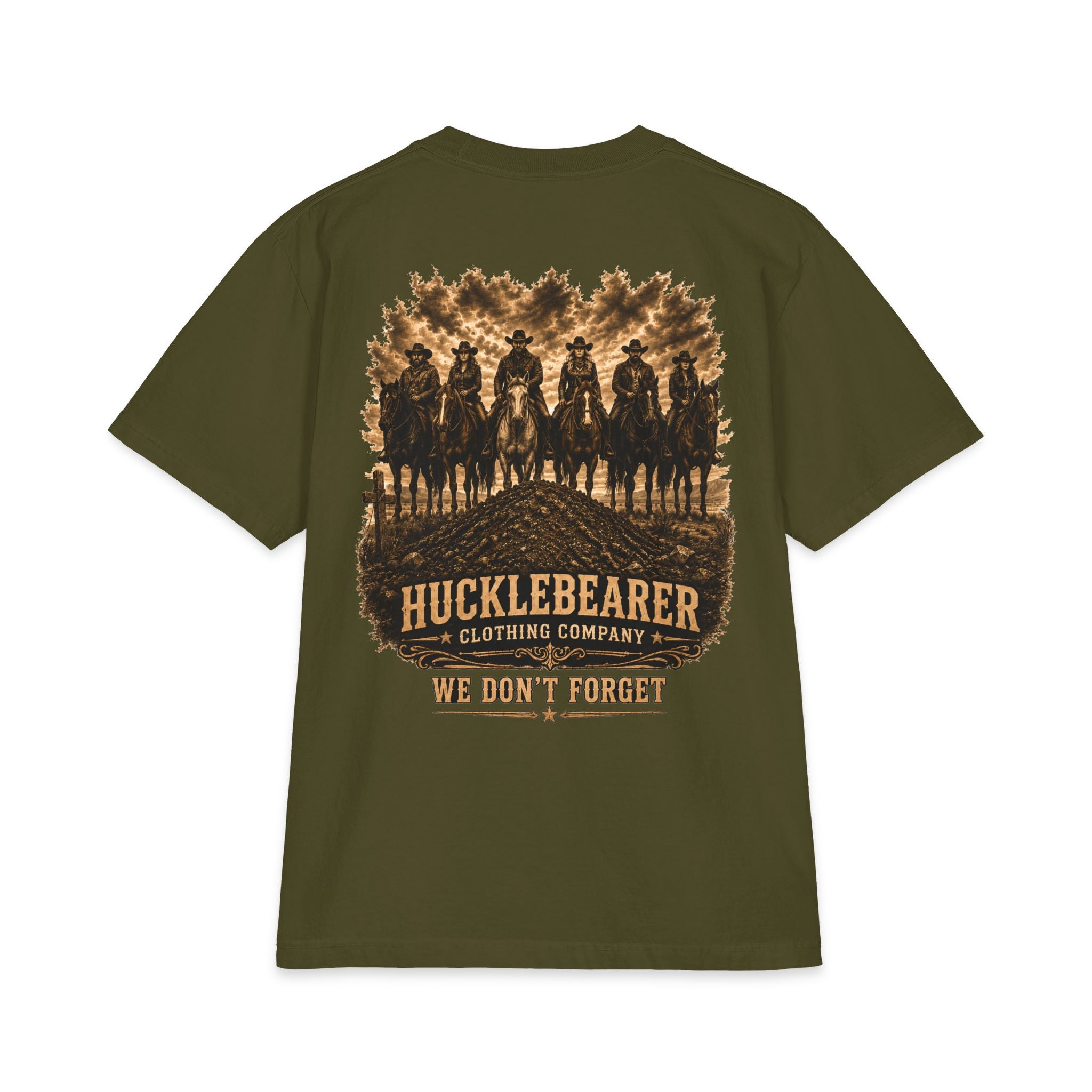 Hucklebearer 'We Don't Forget' Western Cowboy T-Shirt
