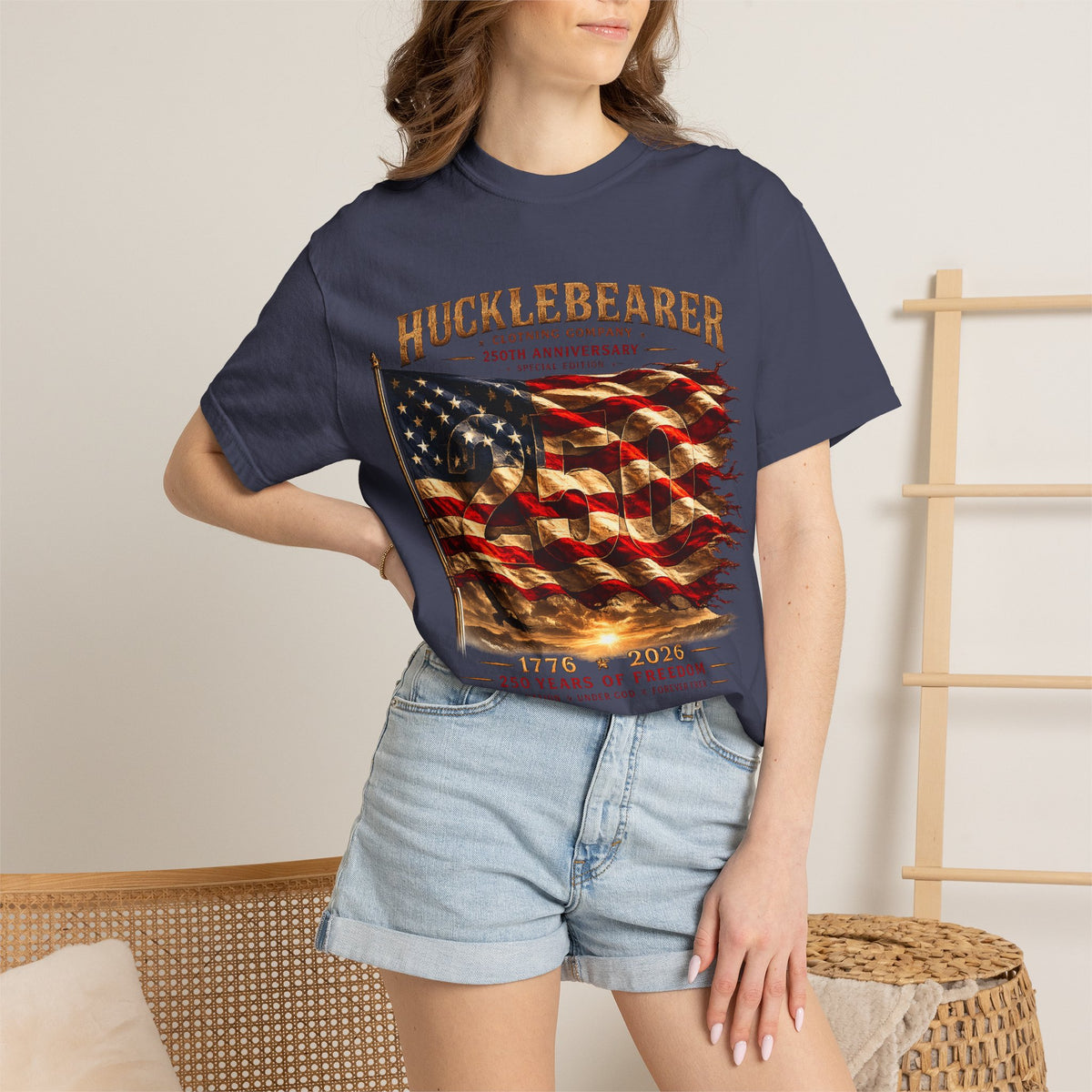 Copy of Hucklebearer "250th Anniversary" American Flag T-Shirt