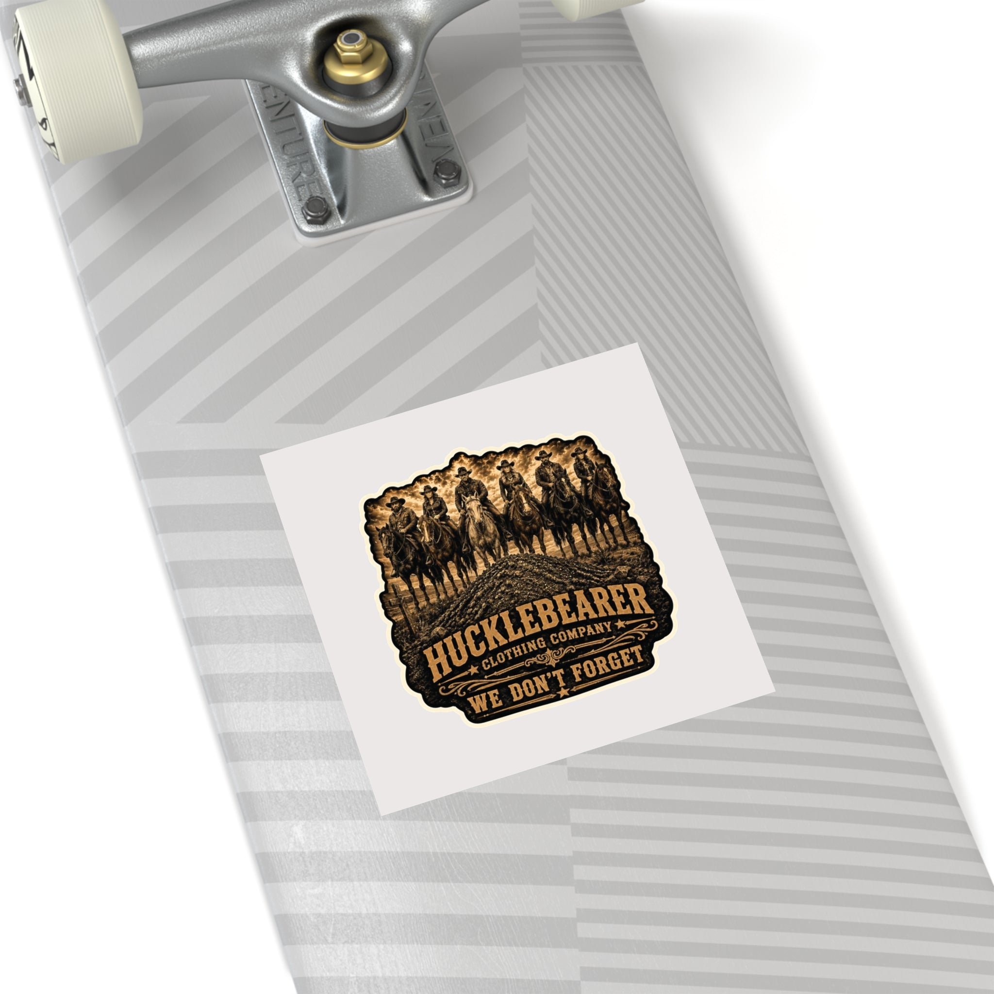 Hucklebearer 'We Don’t Forget' Cowboy Sticker