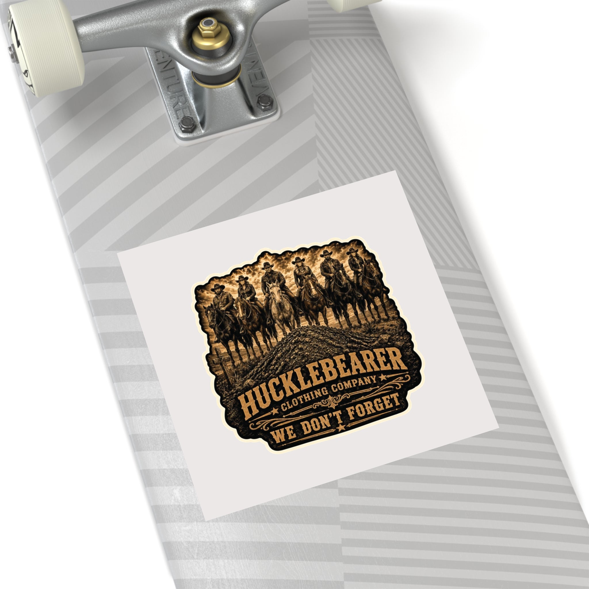 Hucklebearer 'We Don’t Forget' Cowboy Sticker
