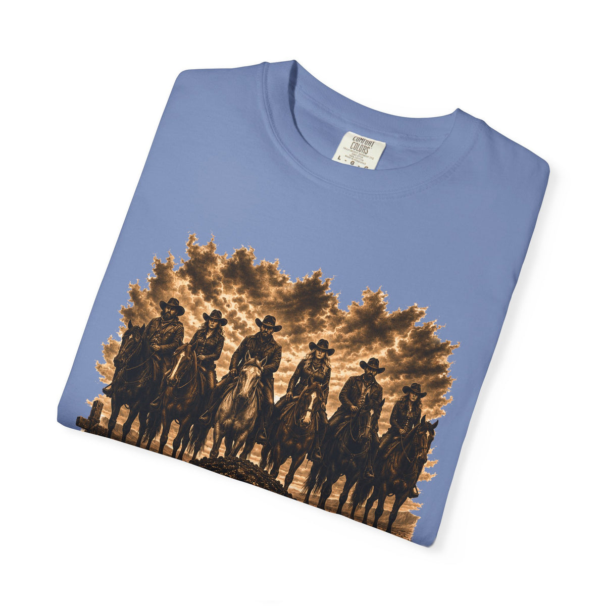 Front Print - Hucklebearer 'We Don't Forget' Western Cowboy T-Shirt
