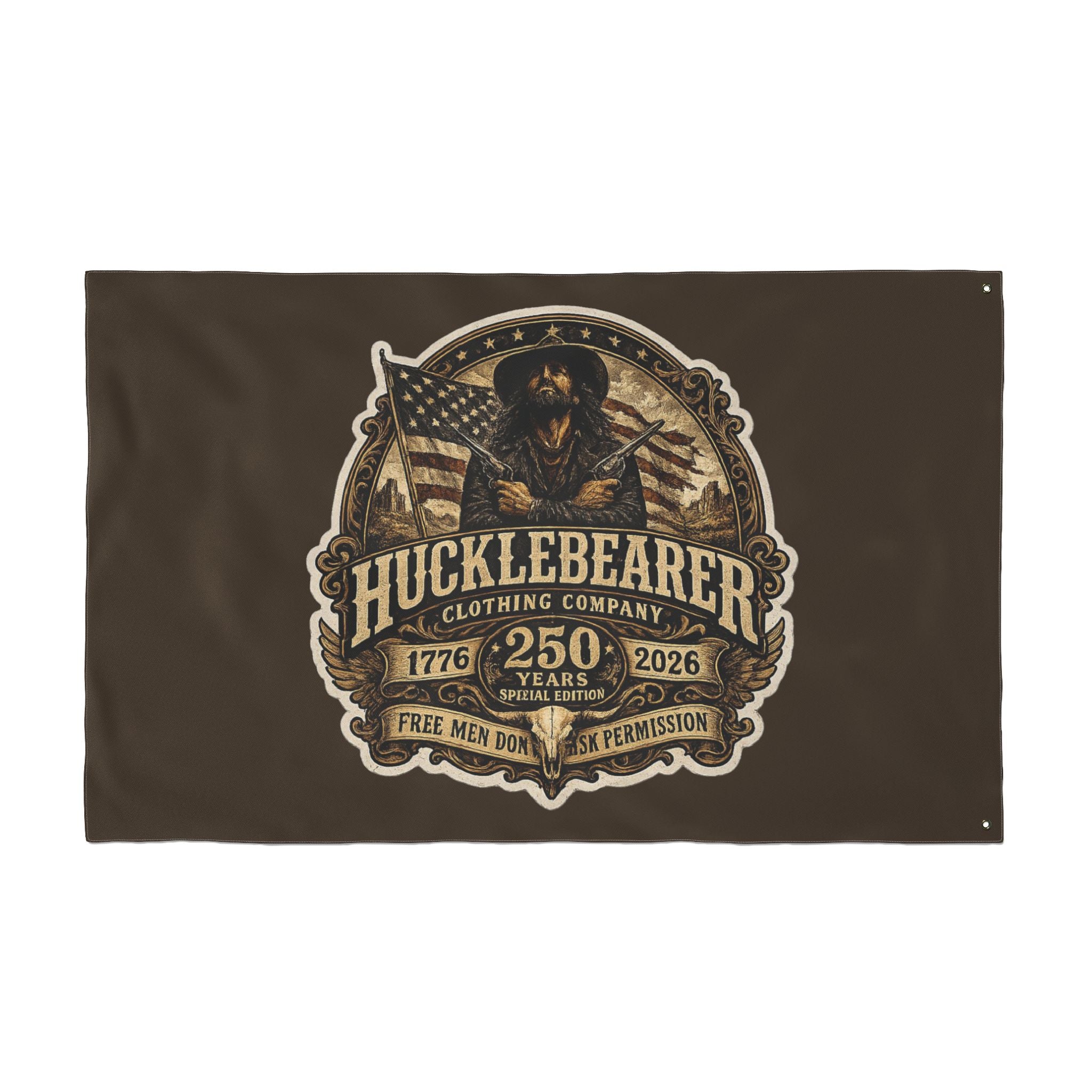 HuckleBearer 250th Anniversary Patriotic Double-Sided Flag