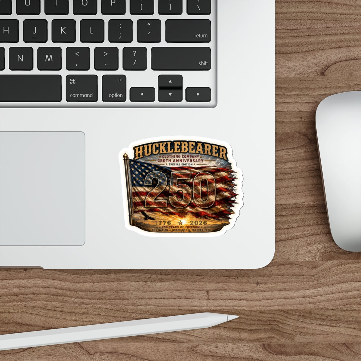 HuckleBearer 250th Anniversary Die-Cut Sticker