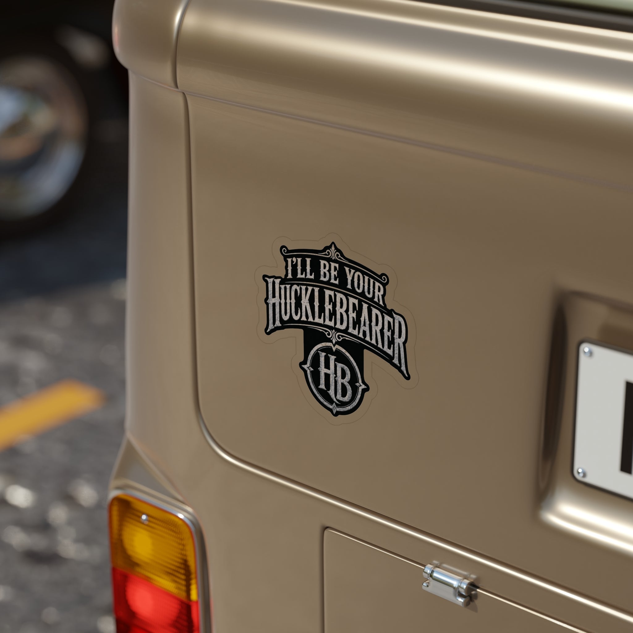 Hucklebearer Vintage Badge Silver Sticker
