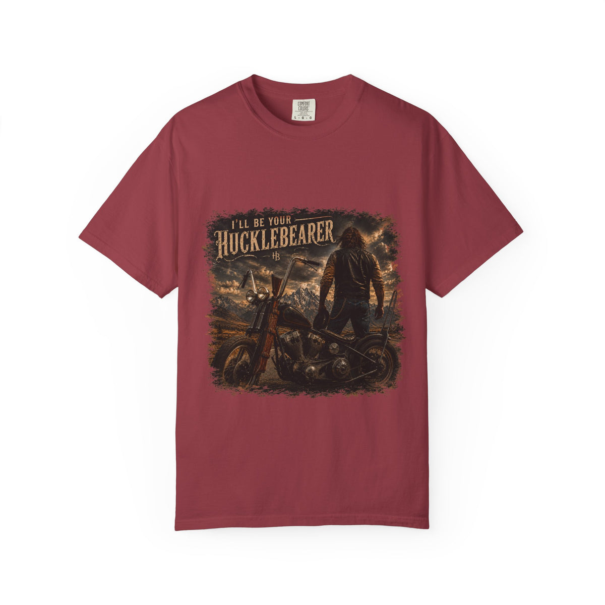 Front Print - Hucklebearer — “I’ll Be Your HucklebeareR” Biker T‑Shirt