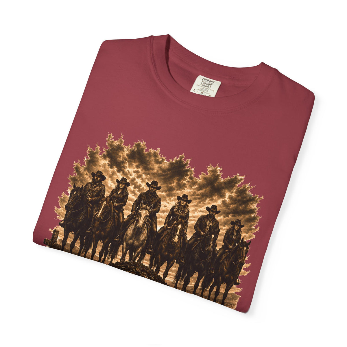 Front Print - Hucklebearer 'We Don't Forget' Western Cowboy T-Shirt