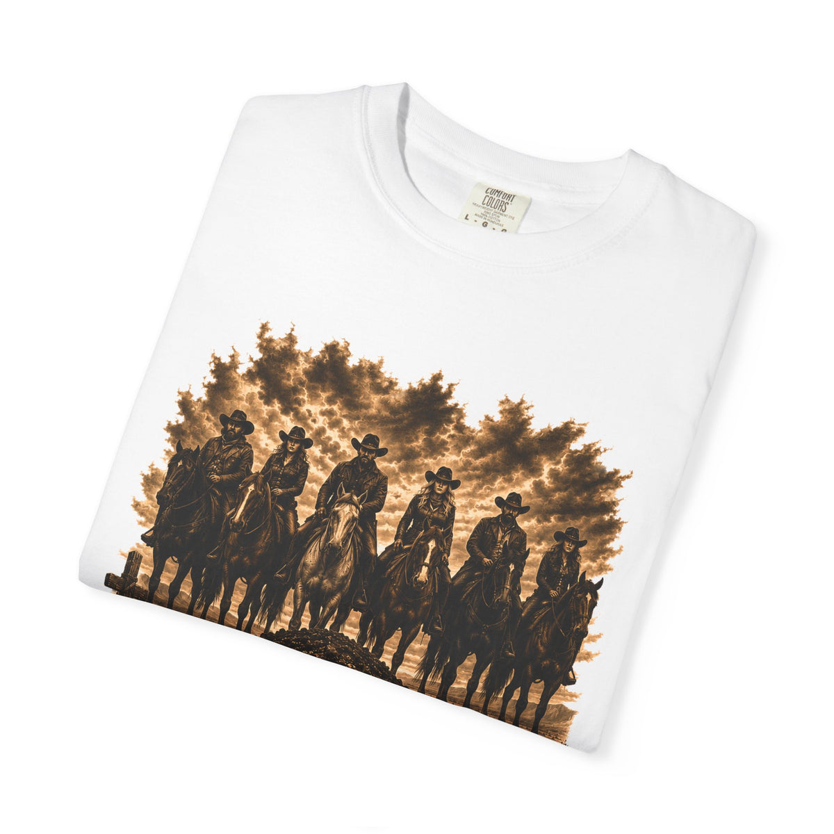 Front Print - Hucklebearer 'We Don't Forget' Western Cowboy T-Shirt