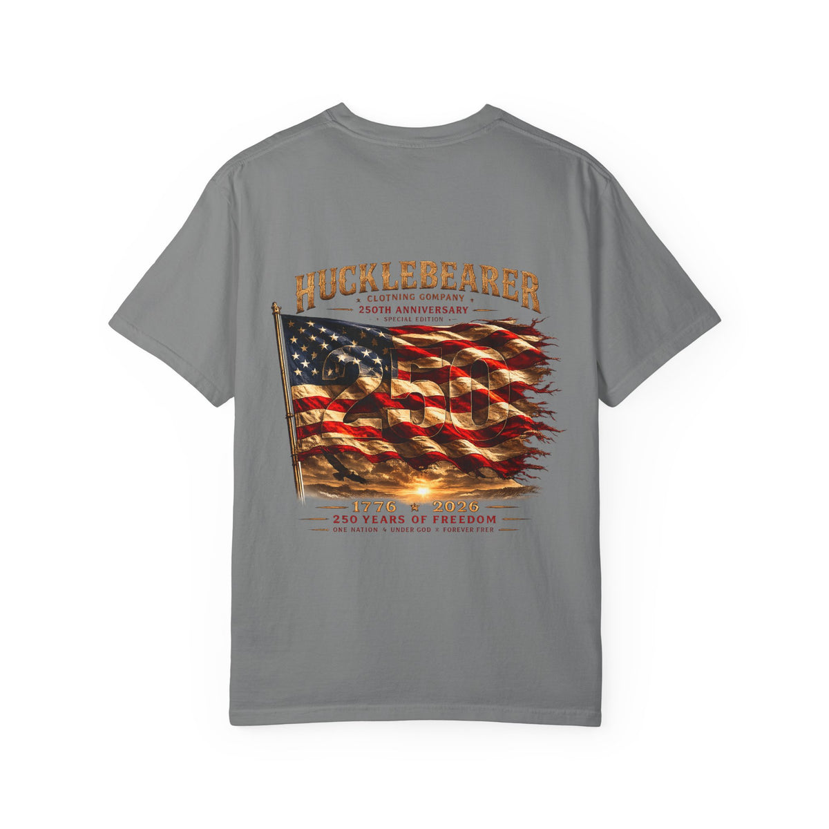Hucklebearer 250th Anniversary Flag T-Shirt