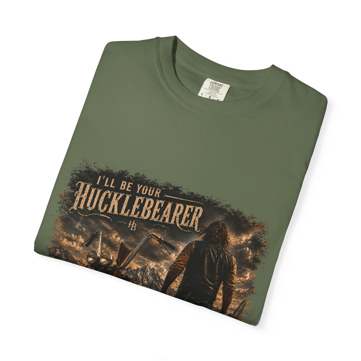 Front Print - Hucklebearer — “I’ll Be Your HucklebeareR” Biker T‑Shirt