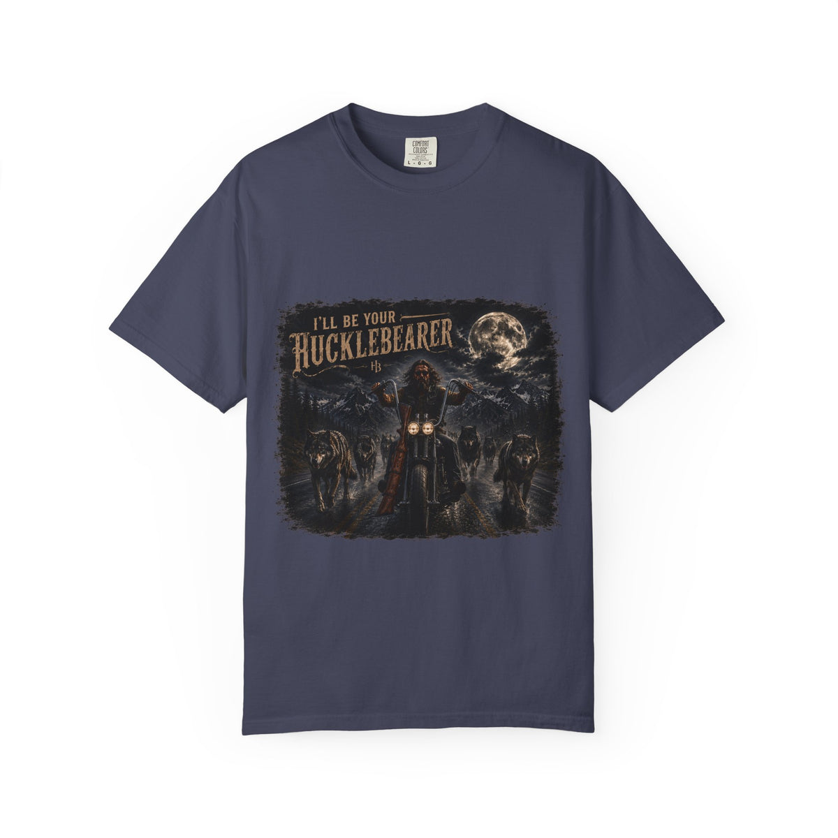 Front Print -Hucklebearer "Ride With the Wolves" T-Shirt