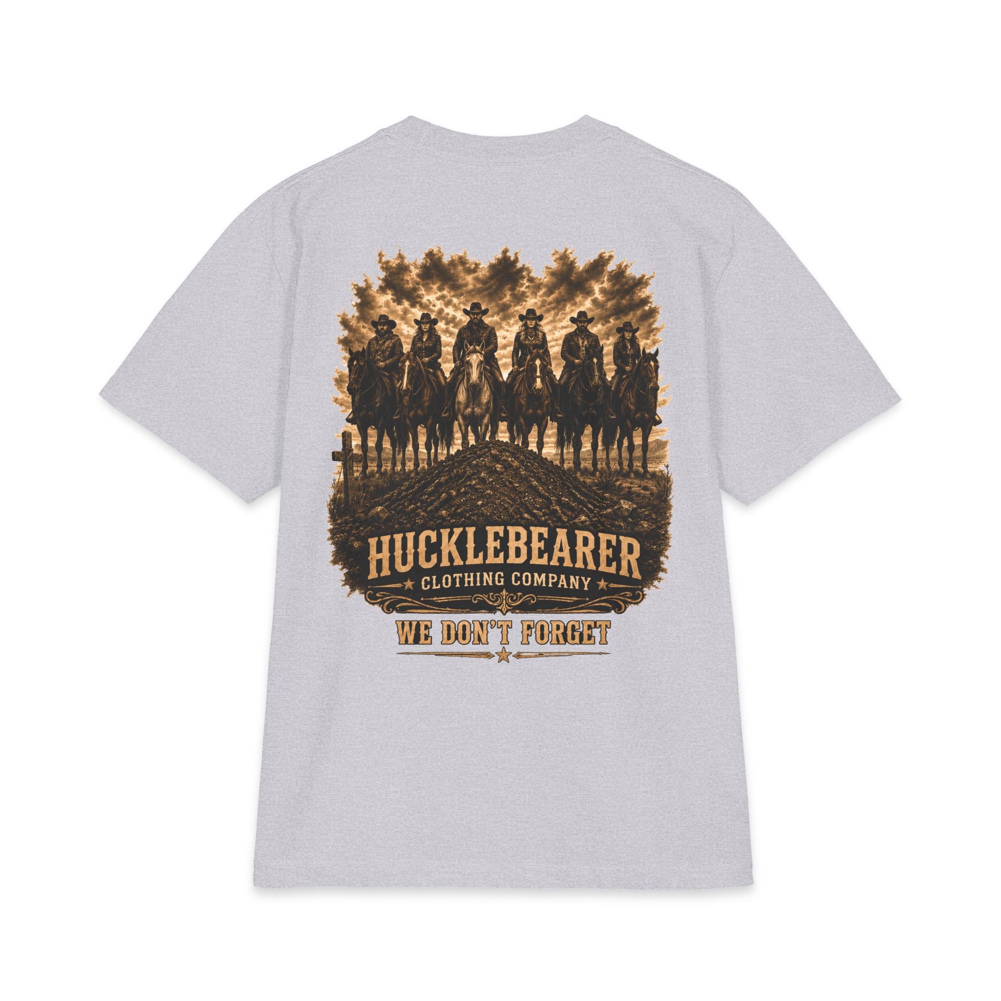 Hucklebearer 'We Don't Forget' Western Cowboy T-Shirt
