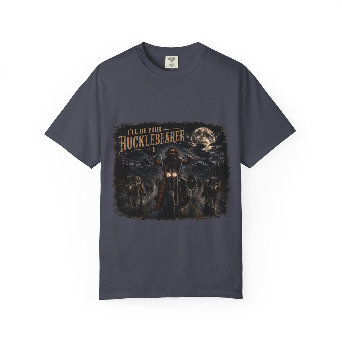 Front Print -Hucklebearer "Ride With the Wolves" T-Shirt