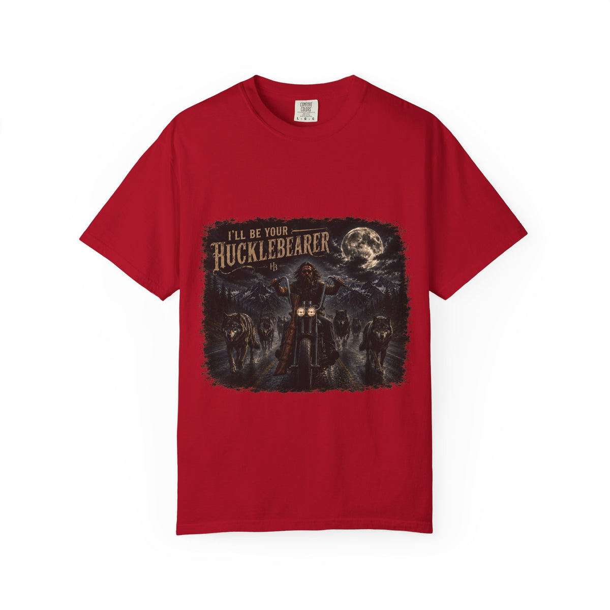 Front Print -Hucklebearer "Ride With the Wolves" T-Shirt