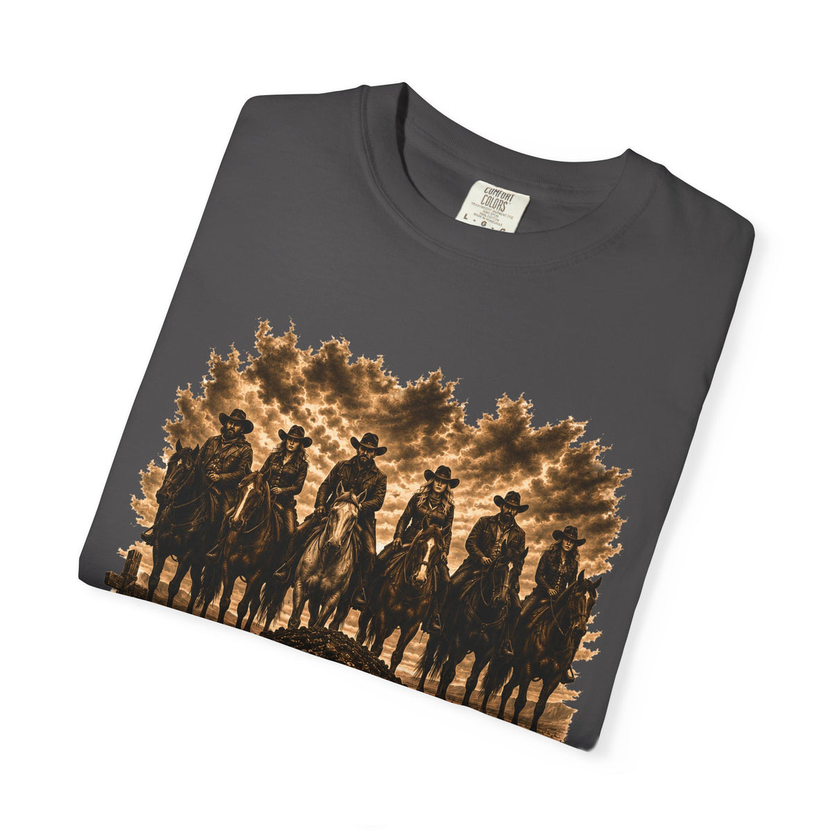 Front Print - Hucklebearer 'We Don't Forget' Western Cowboy T-Shirt