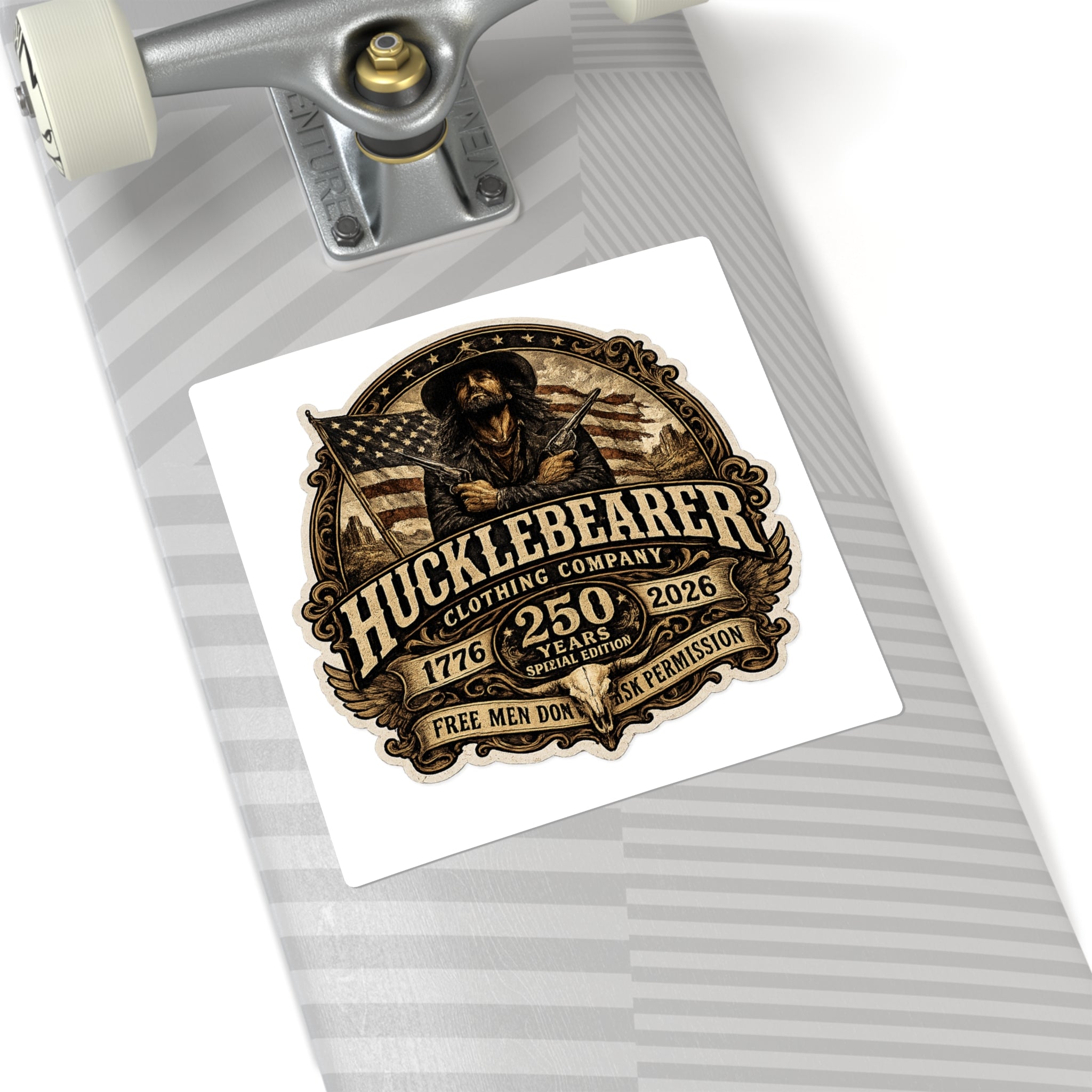 Hucklebearer 250th Anniversary Square Sticker