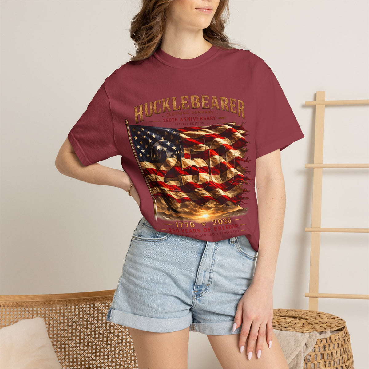 Copy of Hucklebearer "250th Anniversary" American Flag T-Shirt