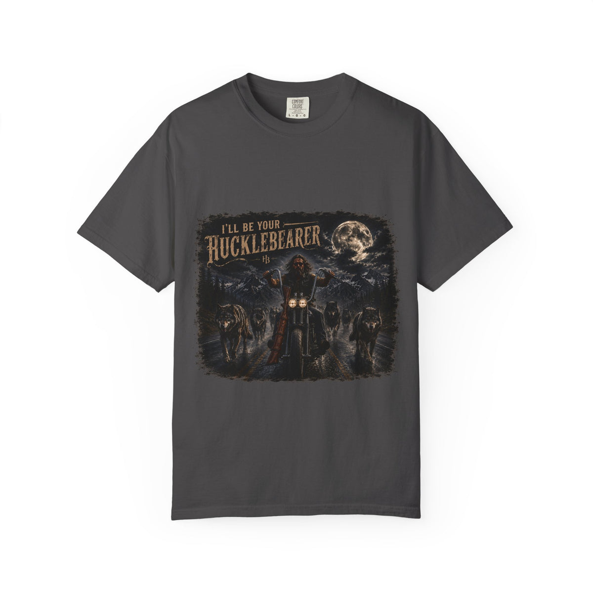 Front Print -Hucklebearer "Ride With the Wolves" T-Shirt