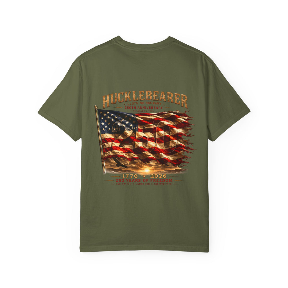 Hucklebearer 250th Anniversary Flag T-Shirt