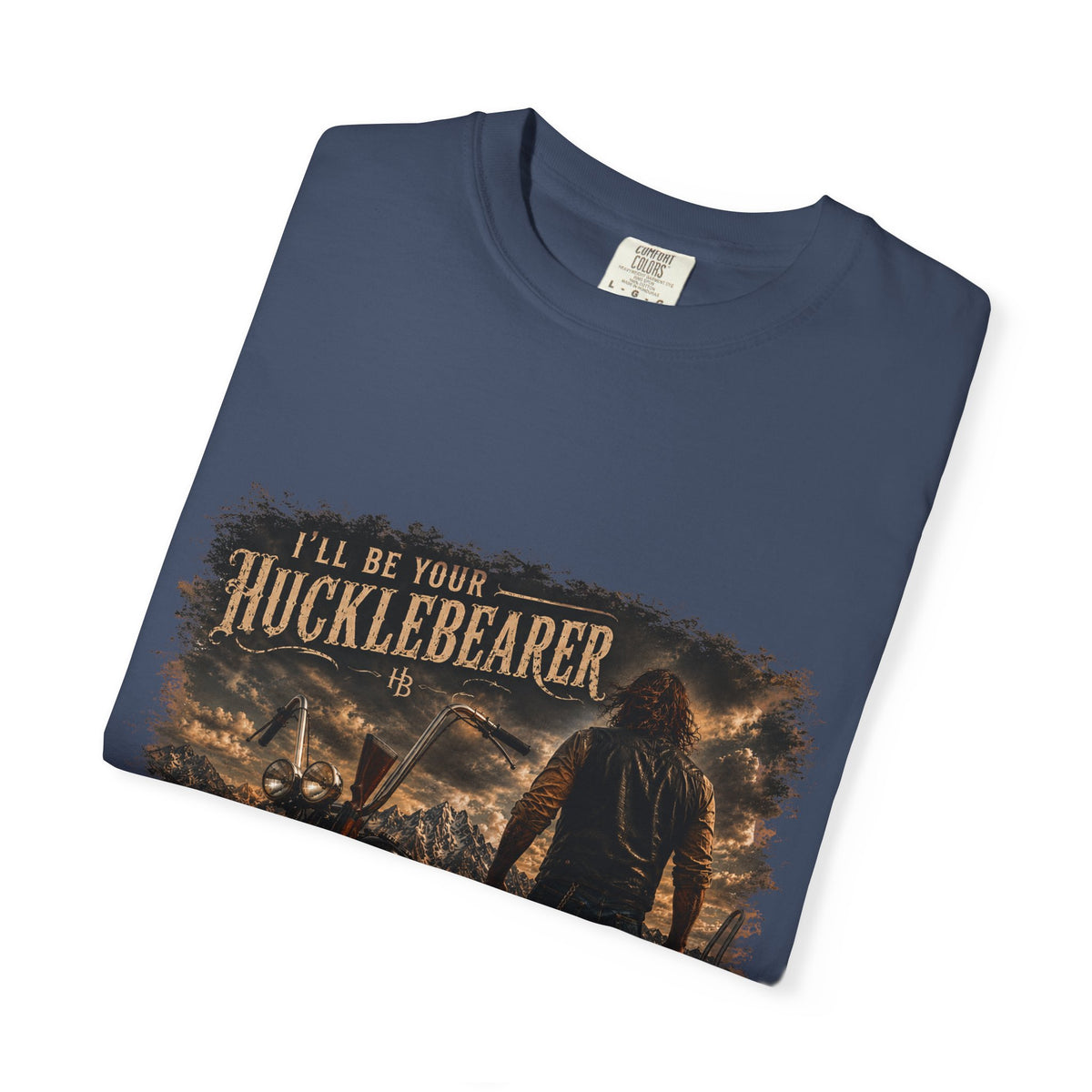 Front Print - Hucklebearer — “I’ll Be Your HucklebeareR” Biker T‑Shirt
