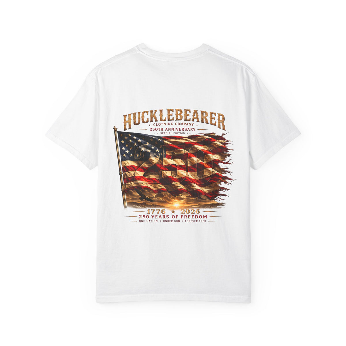 Hucklebearer 250th Anniversary Flag T-Shirt
