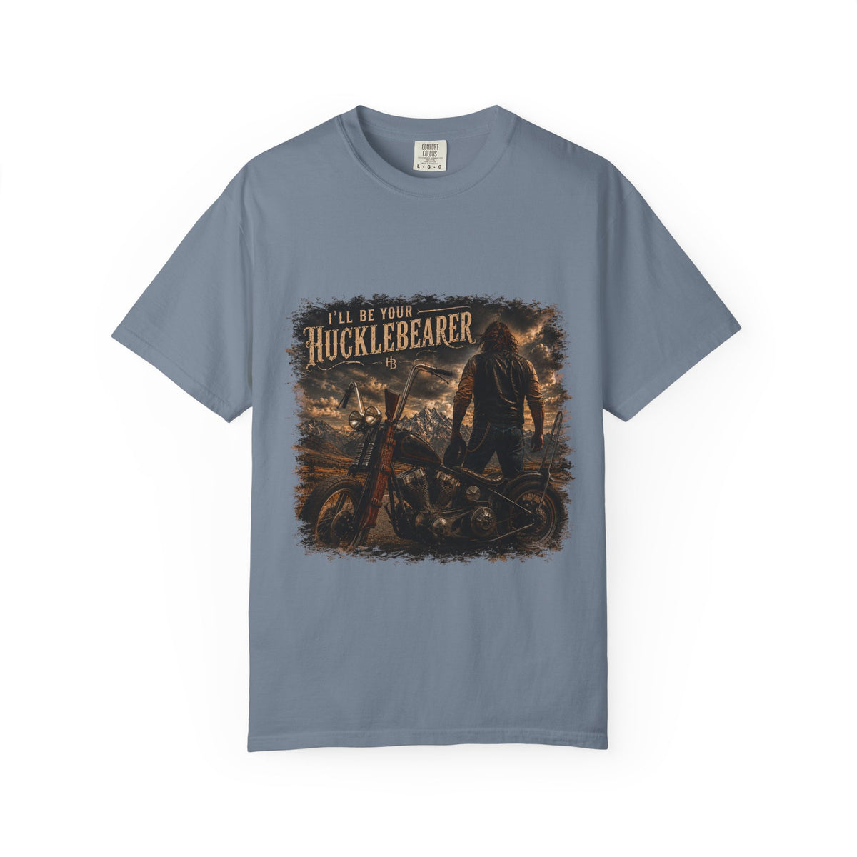 Front Print - Hucklebearer — “I’ll Be Your HucklebeareR” Biker T‑Shirt