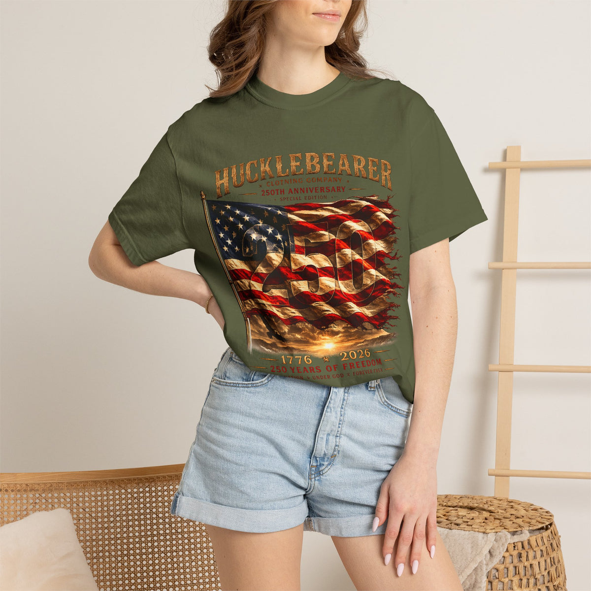 Copy of Hucklebearer "250th Anniversary" American Flag T-Shirt