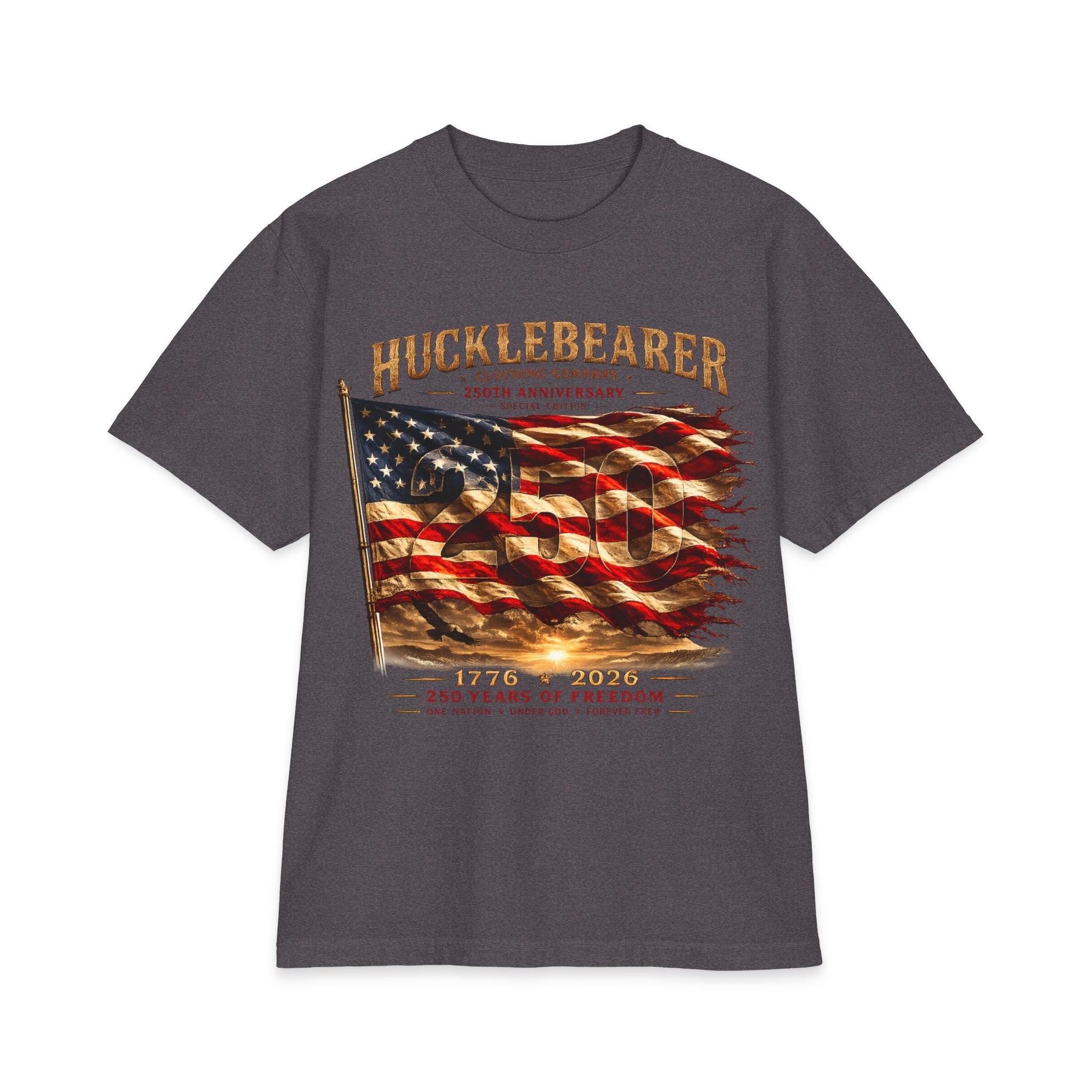 Hucklebearer "250th Anniversary" American Flag T-Shirt