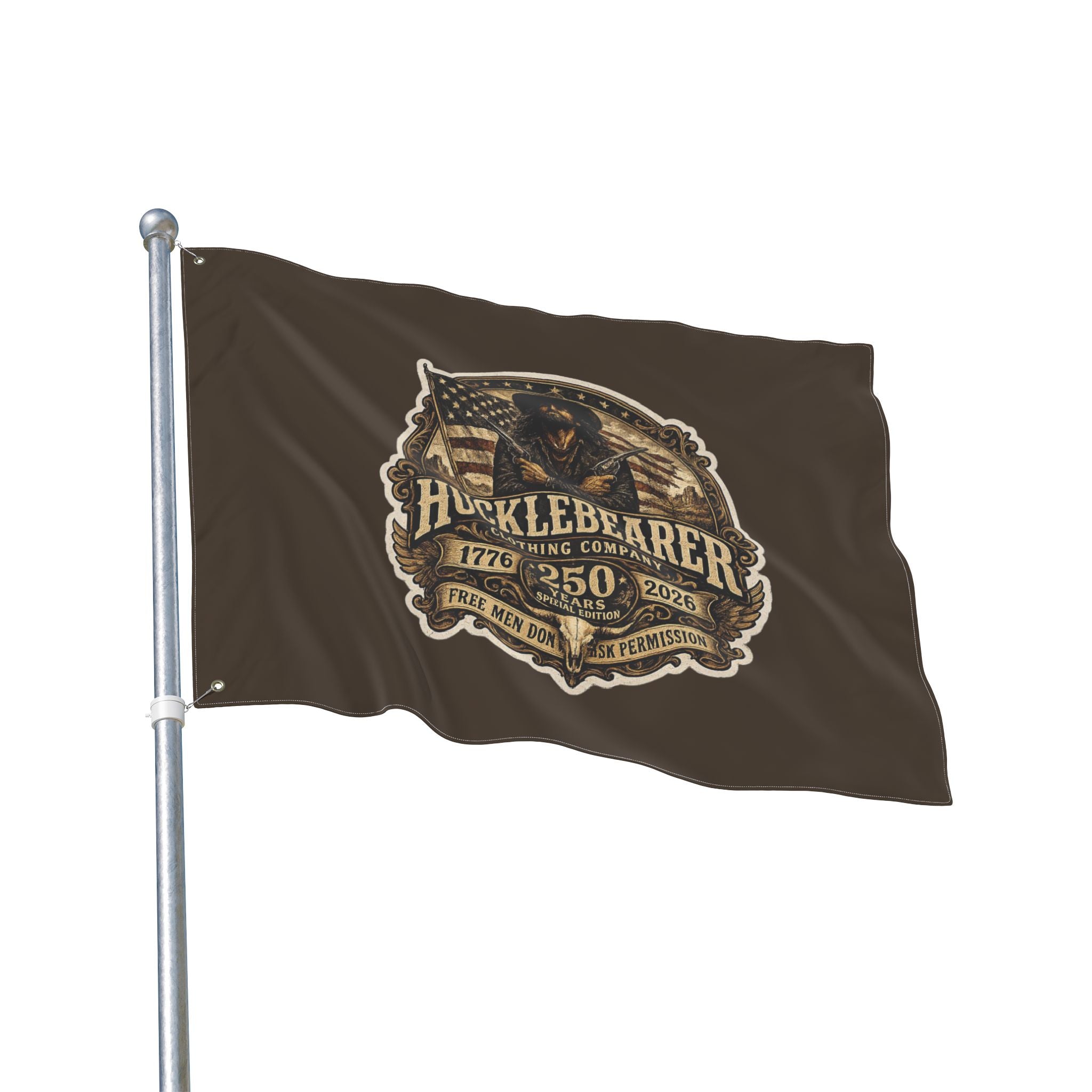HuckleBearer 250th Anniversary Patriotic Double-Sided Flag