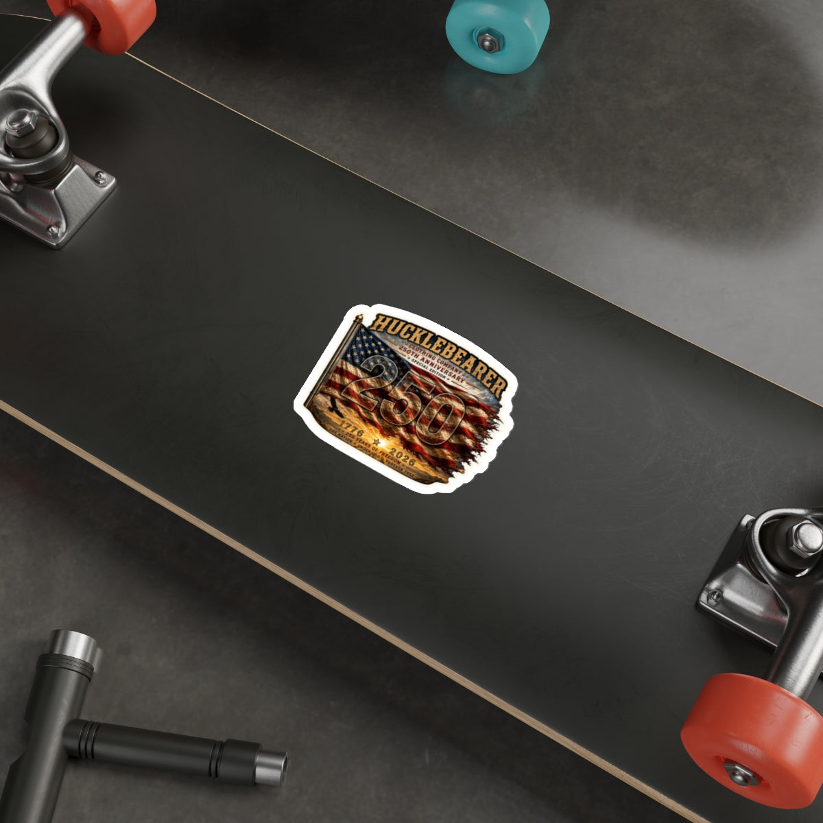 HuckleBearer 250th Anniversary Die-Cut Sticker
